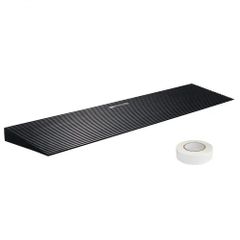 1.6" Rise Cuttable Threshold Ramp for Sweeping Robot, 35.4" Wide Natural Rubber Wheelchair Ramp