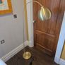 Gold arc free standing lamp Image 2