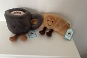 New JELLYCAT Amuseables Cup of Coffee &amp; Amuseables Croissant