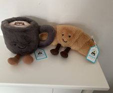 New JELLYCAT Amuseables Cup of Coffee & Amuseables Croissant