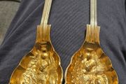 Vintage Epns Serving Spoon and Folk