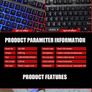 New Imice Ak-400 104keys Backlit Usb Wired Multifunctional Gaming Keyboard Black Image 5