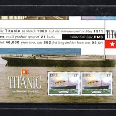 1999 Ireland Maritime History: Titanic Commemorative Stamp Miniature Sheet Commemorative Stamps, Stamp Presentation Pack