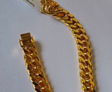 24K Gold Bracelet for men 2 months Warrenty