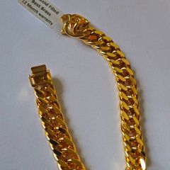 24K Gold Bracelet for men 2 months Warrenty