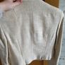 short spring elegant jacket boutique Danish designer Gro Abrahamsson size S 36 cream beige Image 5