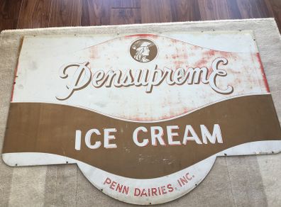 Vintage American Pensupreme Sign 60's