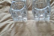 Glass Tealight Candle Holders X 2