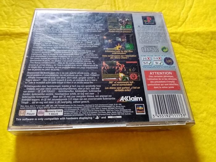Alien Trilogy PlayStation 1 Ps1 PlayStation 2 ps2 games Original