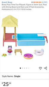Bluey swimming pool