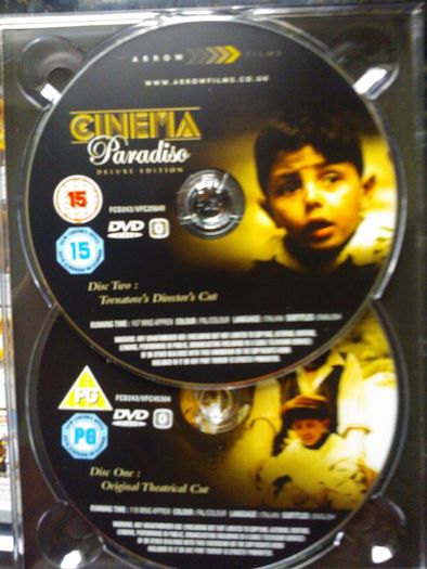 Cinema Paradiso Boxset 3 Dvd+cd Special Edition Directors Cut/theatrical Cut Arrow Video Rare