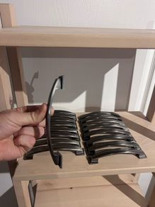 Dark silver Kitchen cabinet handles