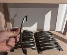 Dark silver Kitchen cabinet handles