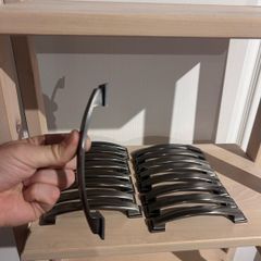 Dark silver Kitchen cabinet handles