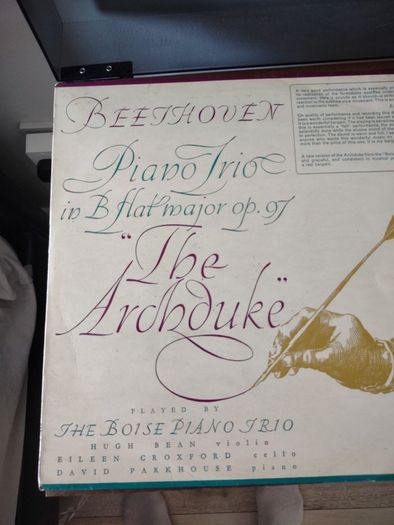 Beethoven "The Archduke" Piano Trio Op. 97 Vinyl Record free viewing