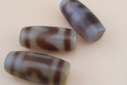 Vintage Himalyan Tibetan Zigzag Pattern Agate Dzi Bead Amulet