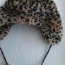 Fur hat new leopard print adult Image 4