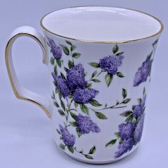 Royal Albert "Lilac Lane" Mug Gold Trim Boxed