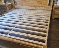 Super king bed with matching lockers