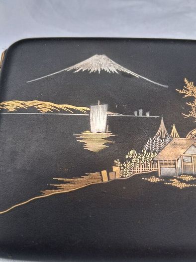 Damascene Komai 24kgold Inlay Meiji Period Case