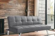Dark grey fabric folding 3 seater Sofa bed.Carlux