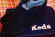 Black designer keds black trainers/boots