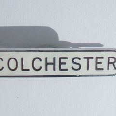 SALVATION ARMY (Christian organisation) - a vintage Corps name badge for COLCHESTER (1970s or earlier)