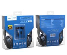 Brand New Hoco W24 Enlighten Wired 2in1 Earphones & Headphones With Mic.