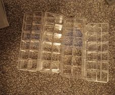 Acrylic Make up storage x 4 lipstick holders