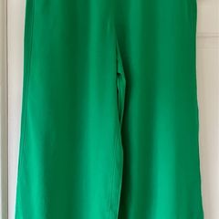 BNWT Ladies Green Linen Mix Palazzo Trousers by Next