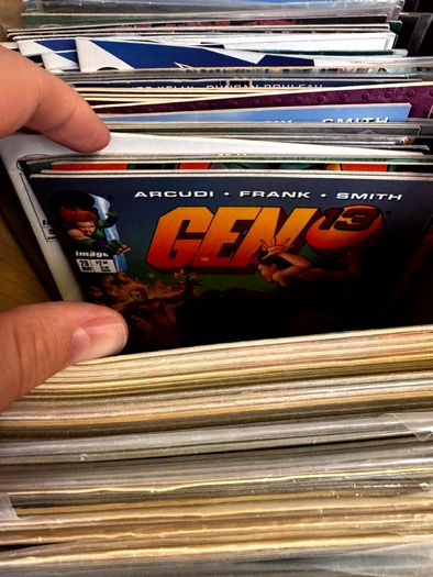 Image Long Comic Box w 275 comics for Sale