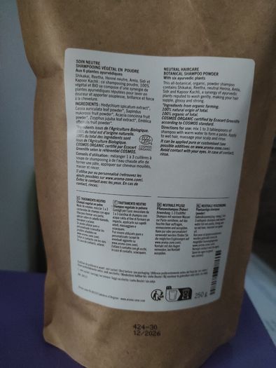 Shampoo powder