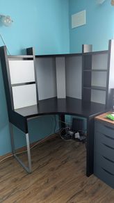 Ikea Micke Corner Desk- black