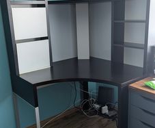 Ikea Micke Corner Desk- black