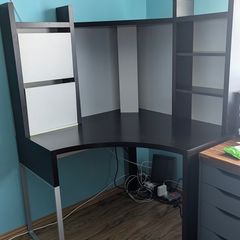 Ikea Micke Corner Desk- black