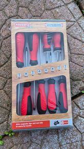 Brand New Powerfix Profi 8-Piece Screwdriver Set Magnetic Tips, Chrome Vanadium