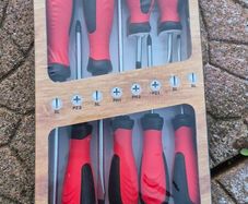 Brand New Powerfix Profi 8-Piece Screwdriver Set Magnetic Tips, Chrome Vanadium