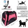 Pet Carrier Bag, Airline Approved Duffle Bags, Pet Travel Portable Bag Home for Little Dogs, Cats and Puppies, Small Animals (M, Pink) (FREE SHIPPING) Image 2