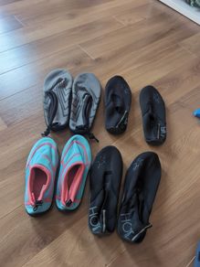 swimming shoes 4 pairs