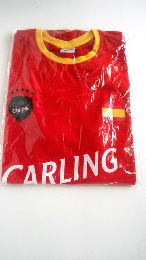 2016 Euro Jersey CARLING squad jersey T Shrit Spain size large New jersey