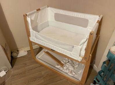 Snuzpod next to me baby crib