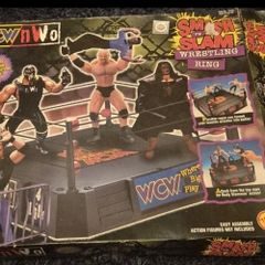 1998 Wcw/ Nwo Smash 'n' Slam Wrestling Ring Easy Assembly Toy Biz (parts)