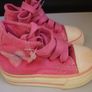 SALE!  BIRTHDAY Girls' Faux Suede High Top Pink Trainers Image 6