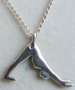 Vintage Sterling Silver 925 Swimmer Swimming Necklace Diving Diver Sea Sports Jewelry 9" - 5,1g