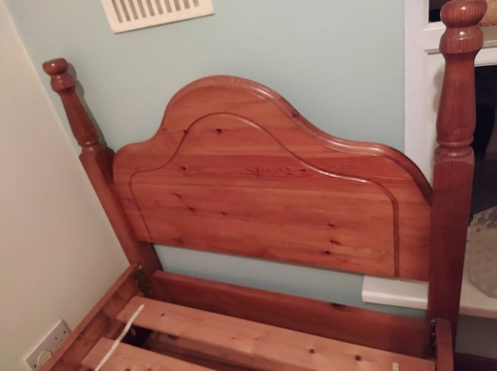 Extremely Solid Single Wooden Bed Frame - Can Deliver