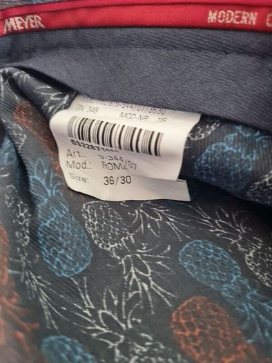 Meyer roma chinos Size 36/30 zip fly grey In like new condition