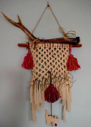Decoration  with deer antler