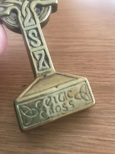 Vintage Brass Celtic Cross