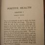 Positive Health. By Clement Jeffery. 1928 First Edition Hardback In Good Condition. See Photos For Same. Image 8