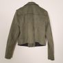 River Island Olive Khaki Green Faux Suede Biker Jacket 12UK/40EU Image 8